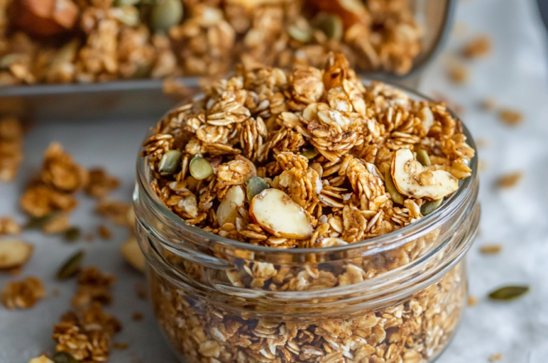 Pumpkin Flax Granola Recipe: A Healthy, Crunchy Snack