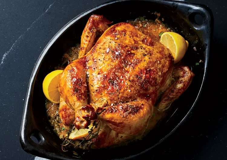 Herb-Infused Roast Chicken with Lemon & Garlic