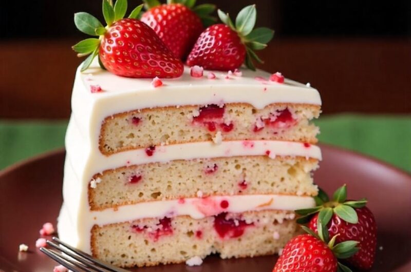 Deliciously Light and Fluffy Strawberry Layer Cake Recipe